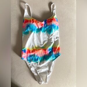 Colorful Tie-Dye Swimsuit